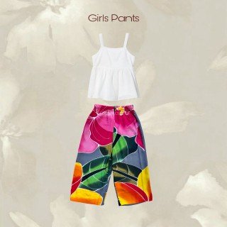 Kids Rayon Hand Painted Pants